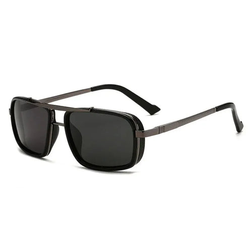 New Sunglasses Punk Sunglasses New Men's Square Uv400 Twin-beam