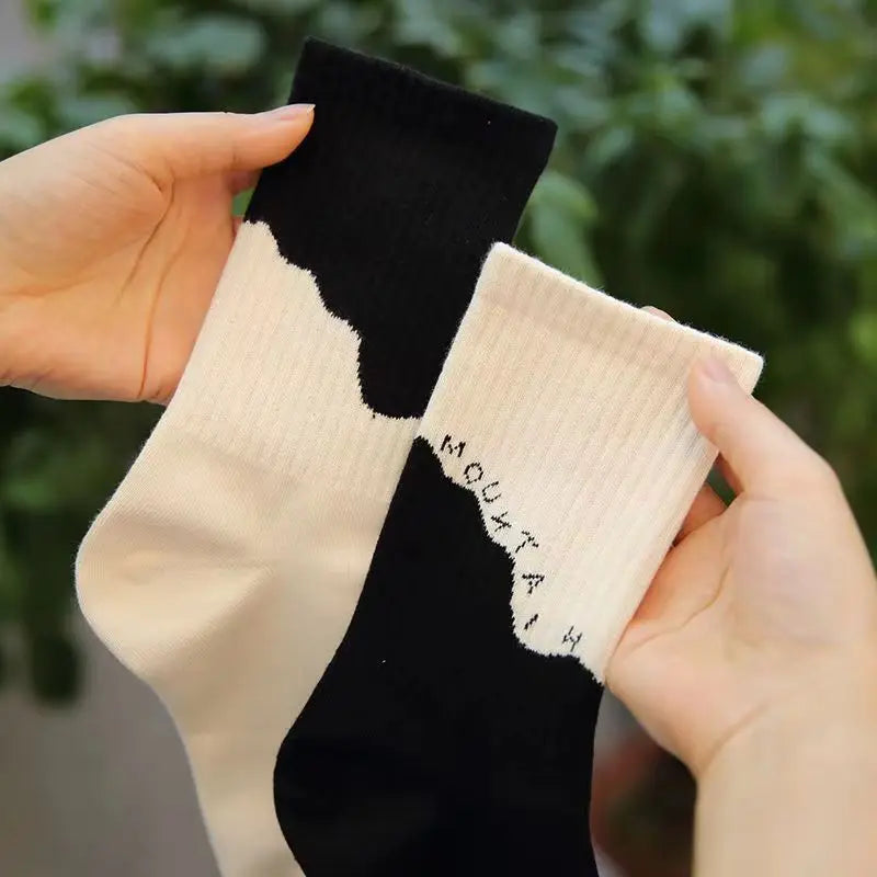 4 Pairs Of Fashionable And Soft AB Socks, Comfortable And Breathable