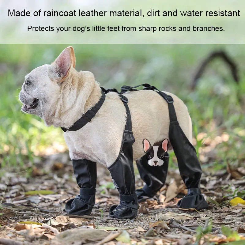 Dog Shoes Waterproof Adjustable Dog Boots Rain Day Pet Supplies Shoes