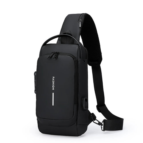 New Brand Designer Men Crossbody Bag PU Leather Classic Anti-Theft