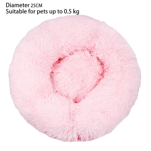 Cat Nest Round Soft Shaggy Mat for Kittens Chihuahua Indoor Dog Cat