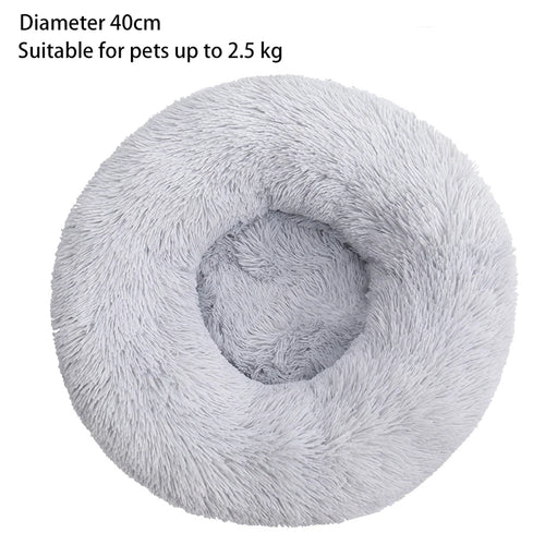 Cat Nest Round Soft Shaggy Mat for Kittens Chihuahua Indoor Dog Cat