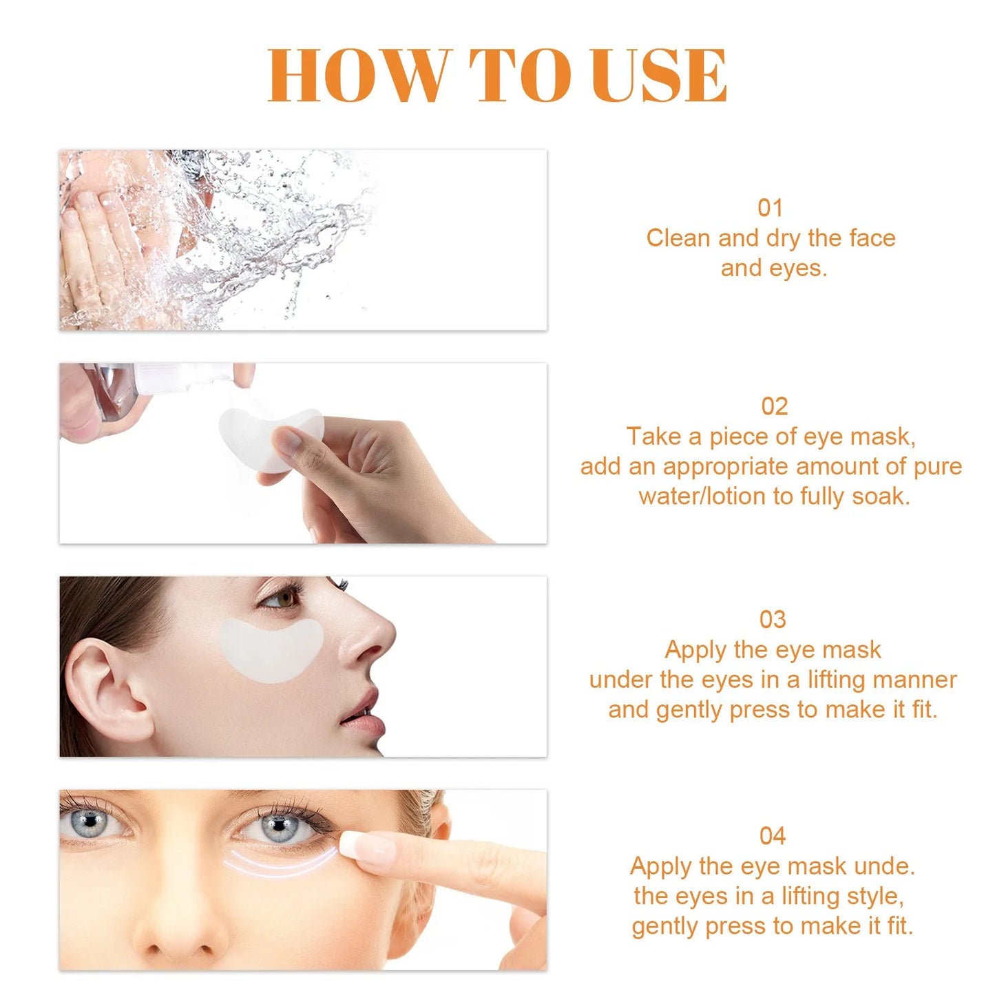 Collagen Hyaluronic Acid Eye Patch Anti Aging and Wrinkle Female