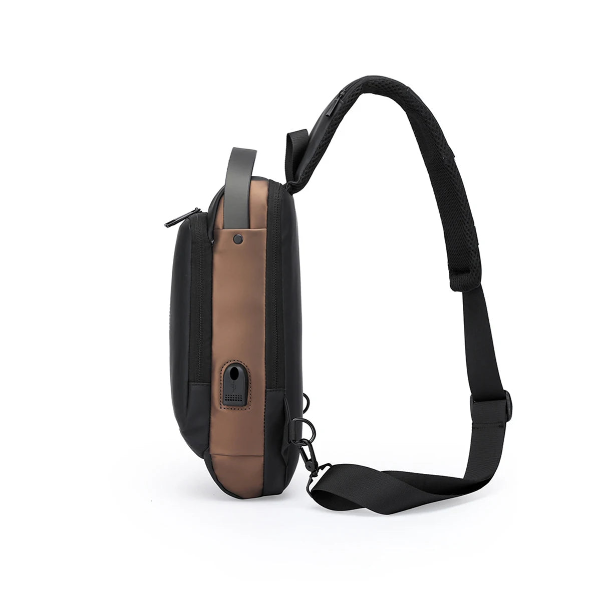 New Brand Designer Men Crossbody Bag PU Leather Classic Anti-Theft