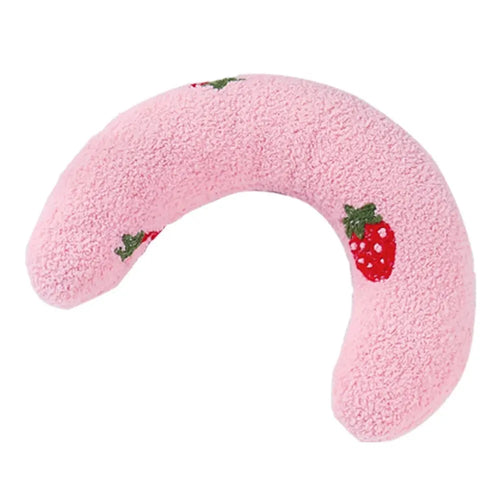 1PC Little Pillow for Cats, Ultra Soft Fluffy Pet Calming Toy Half