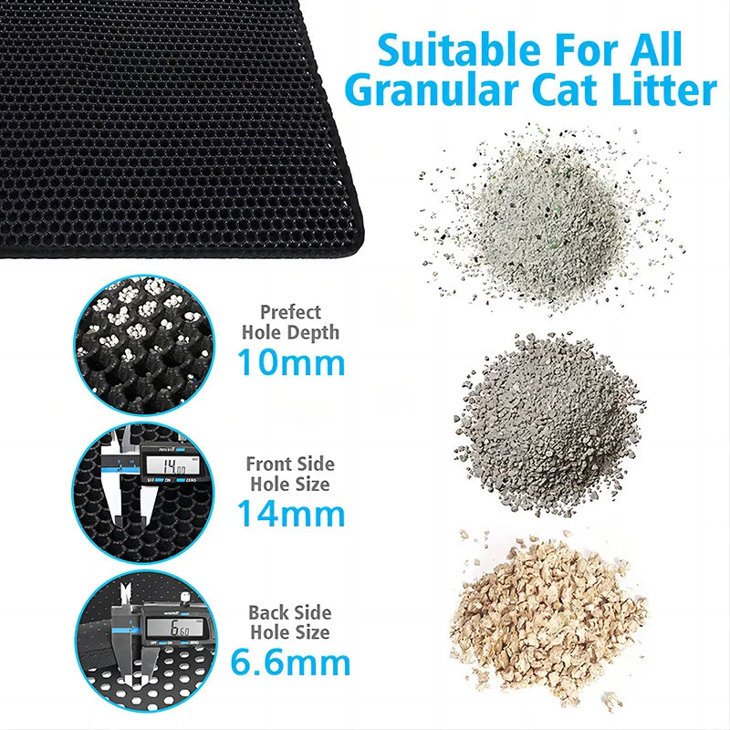 Pet Litter Mat Waterproof Double Layer Pet Litter Mat Non Slip Mat