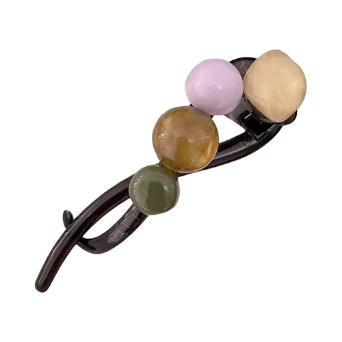Summer Barrettes For Women Vintage Colorful Ball Shape Hairpin Daily
