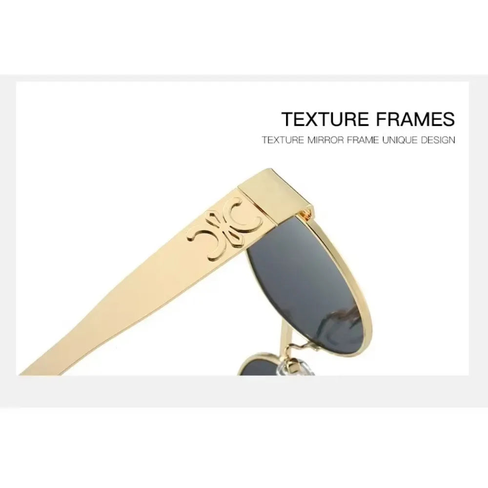 Luxury Metal Brand Sunglasses for Men and Women Unisex Designer