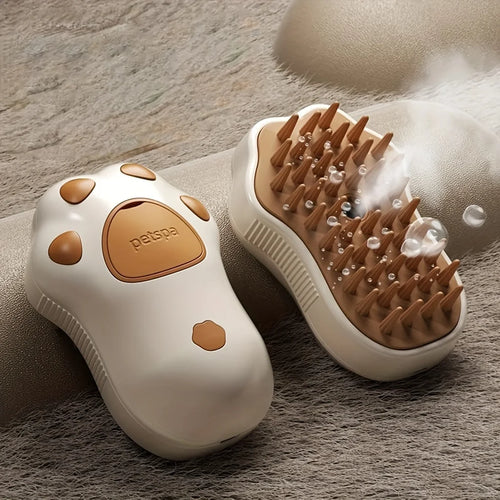 3 In 1 Cat Dog Steamy Brush, Silicone Self-Cleaning Spray Cat Brush
