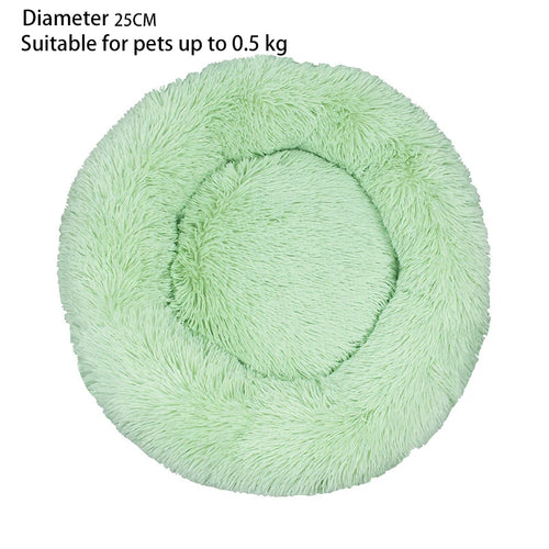 Cat Nest Round Soft Shaggy Mat for Kittens Chihuahua Indoor Dog Cat