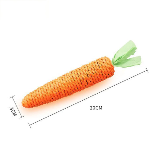 Cat Toys Simulation Carrot Sounding Pet Toys For Kitten Dogs Sisal