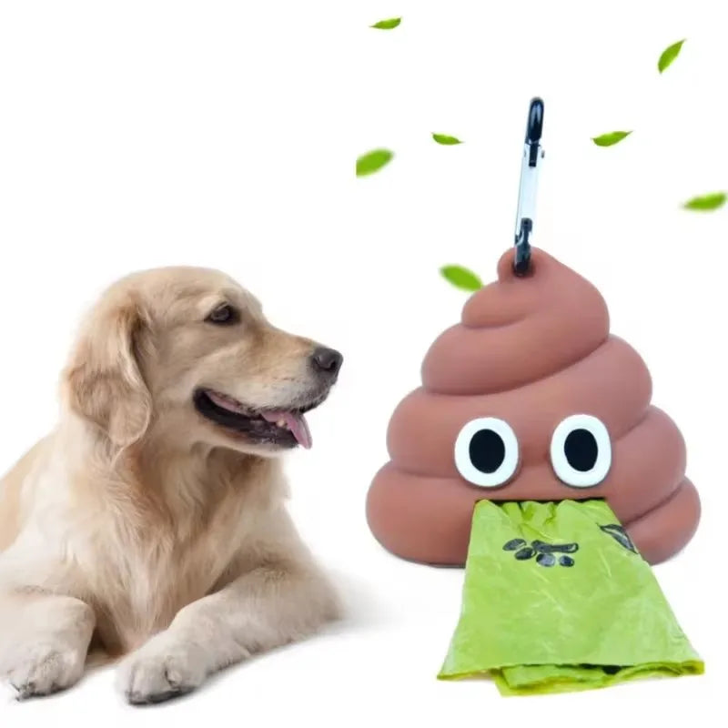 Pet Fecal Bag Dispenser Cat Dog Outdoor Garbage Pocket Hanging Buckle