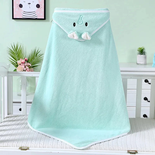 Baby Hooded Bath Towels Cartoon Animal Newborn Soft Towel Blanket