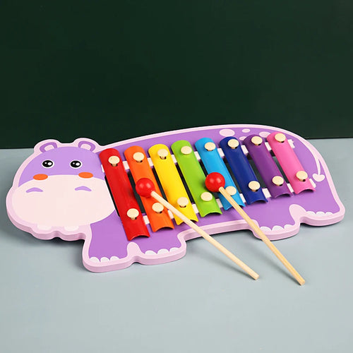 Montessori Wooden 8 Scal Xylophone Musical Instrument Toys