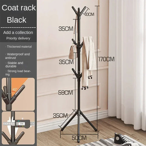 Clothes Rack Stand Tree Branch Shape Multi Hook Mobile and Convenient