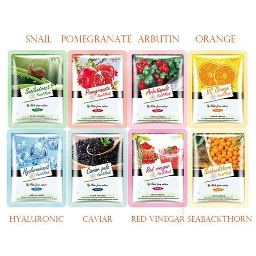 8pcs Natural Plant Face Mask Beauty Skincare Masks Moisturizing Anti
