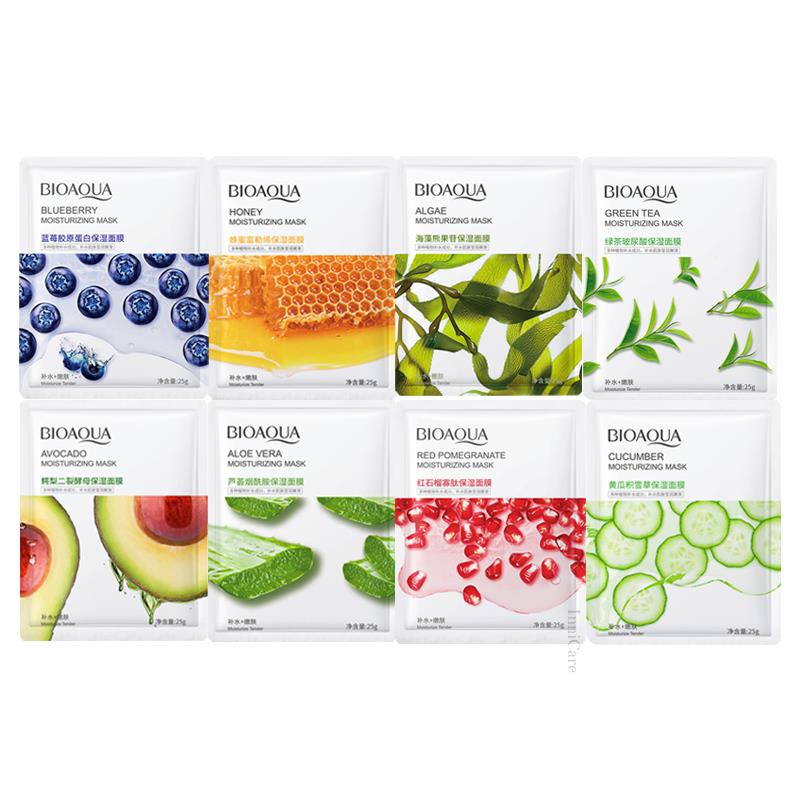 8pcs Natural Plant Face Mask Beauty Skincare Masks Moisturizing Anti
