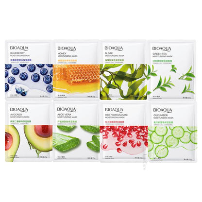 8pcs Natural Plant Face Mask Beauty Skincare Masks Moisturizing Anti