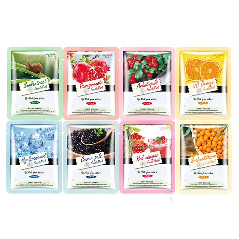 8pcs Natural Plant Face Mask Beauty Skincare Masks Moisturizing Anti
