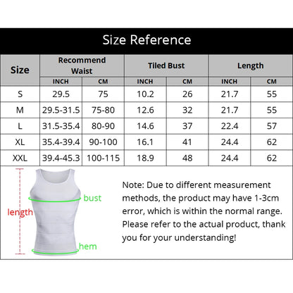 Slimming Vest Men's Slimming Underwear Body Shaper Waist Cincher