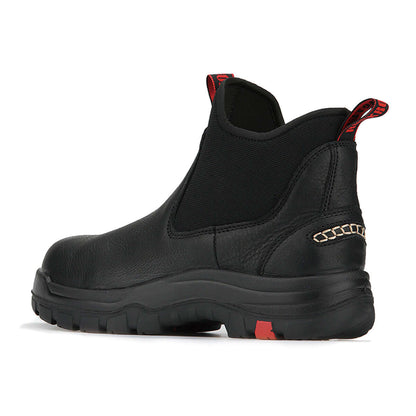 ROCKROOSTER Bakken 6 inch Soft Toe Black Leather Waterproof Work Boots