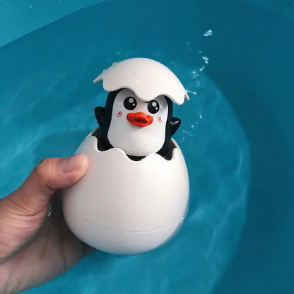 Baby Bathing Toy Kids Cute Duck Penguin Egg Water Spray Sprinkler