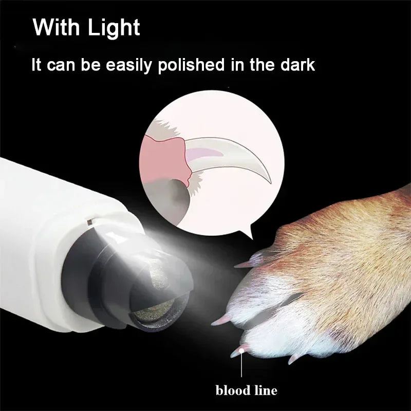Electric Dog Nail Clippers for Dog Nail Grinders Rechargeable USB