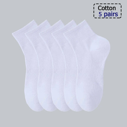 3/5/6 Pairs  Cotton Outdoor Sports Socks, Sweat Absorbing and Odor