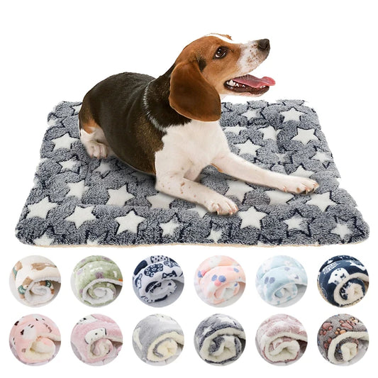 Flannel Pet Sleeping Mat Dog Bed Cat Litter Puppy Bed Dog Sofa Lovely