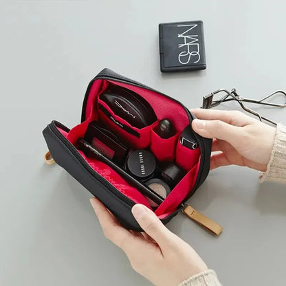 2024 New Women's Small Bag Toiletry Bag Portable Mini Solid Color