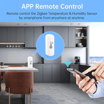 Zigbee WiFi Temperature And Humidity Sensor APP Remote Monitor For