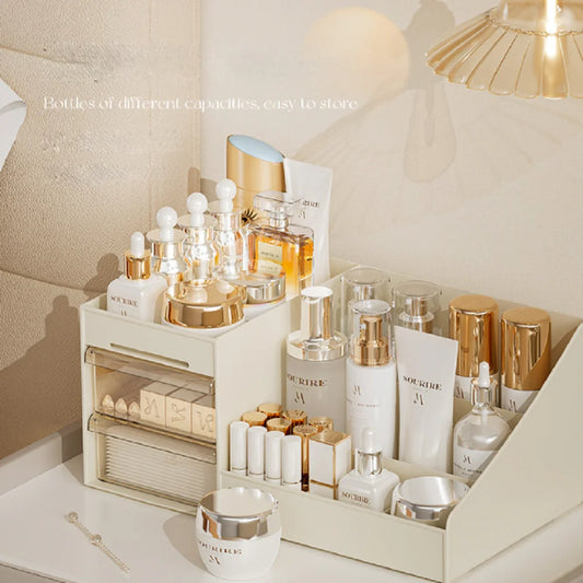 Transparent Drawer Style Makeup Box Dormitory Organizer Plastic