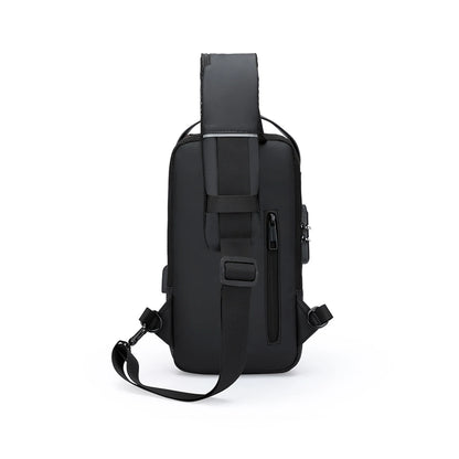 New Brand Designer Men Crossbody Bag PU Leather Classic Anti-Theft