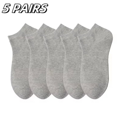 5/10 Pairs Men's Boat Socks Business Sport Sweat Absorption Mature