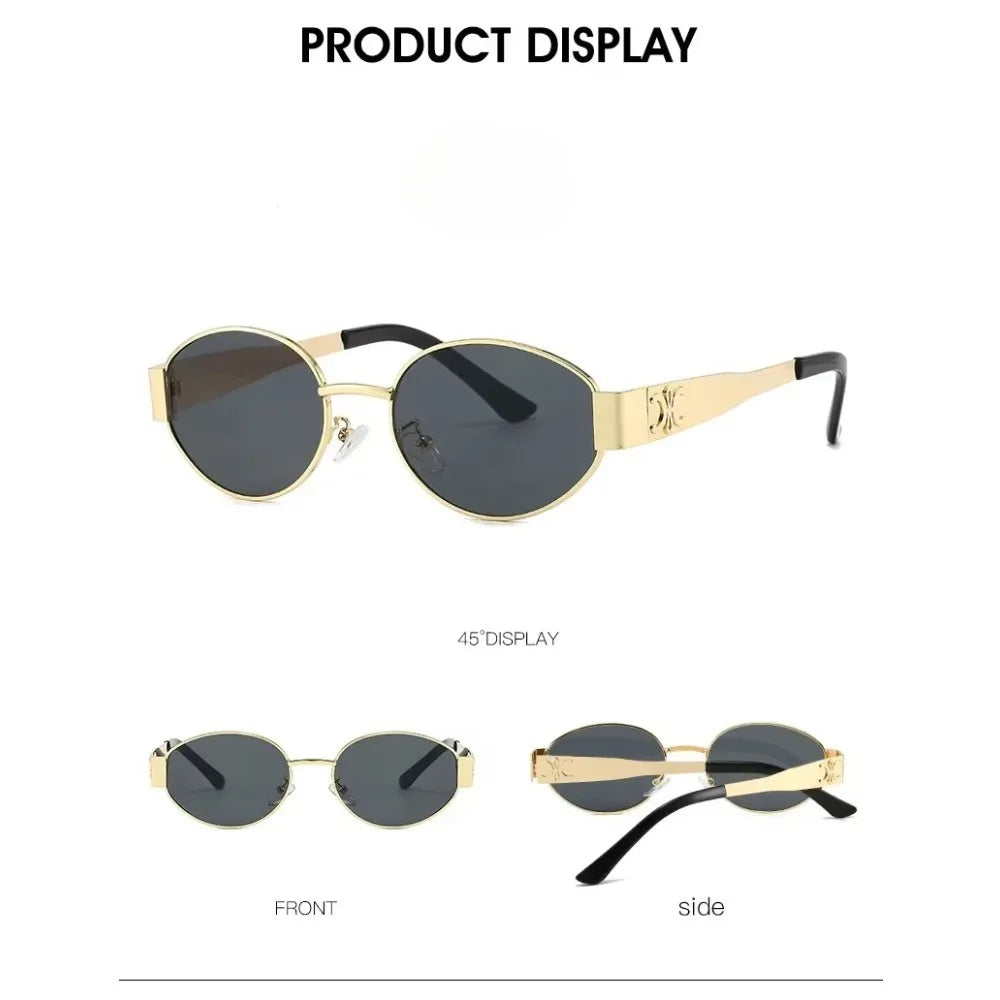 Luxury Metal Brand Sunglasses for Men and Women Unisex Designer
