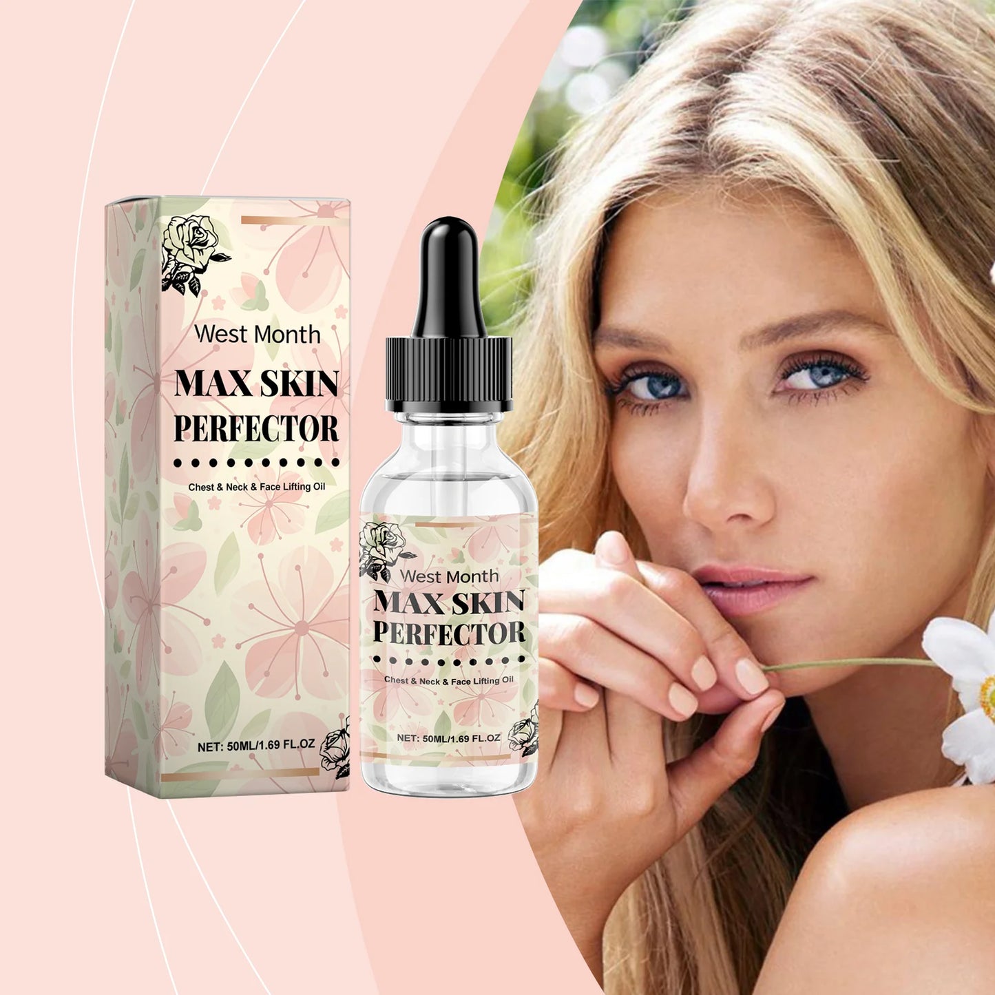 WEST MONTH Chest Neck Face Lifting Oil Efficient Nourishment Deeply