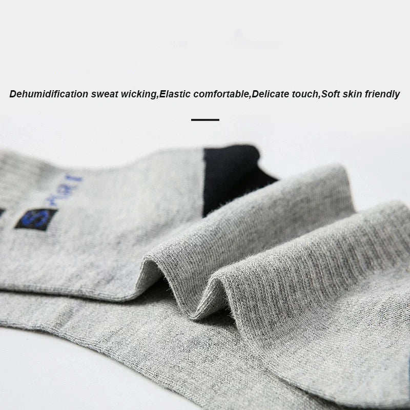 5 Pairs Men Bamboo Fiber Autumn Winter Men Socks Breathable Cotton