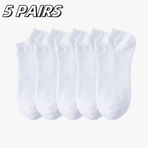 5/10 Pairs Men's Boat Socks Business Sport Sweat Absorption Mature