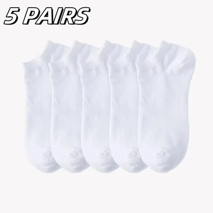 5/10 Pairs Men's Boat Socks Business Sport Sweat Absorption Mature