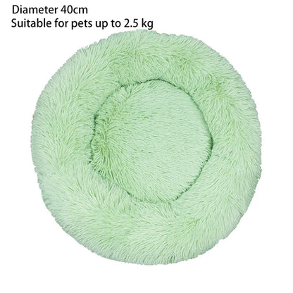 Cat Nest Round Soft Shaggy Mat for Kittens Chihuahua Indoor Dog Cat