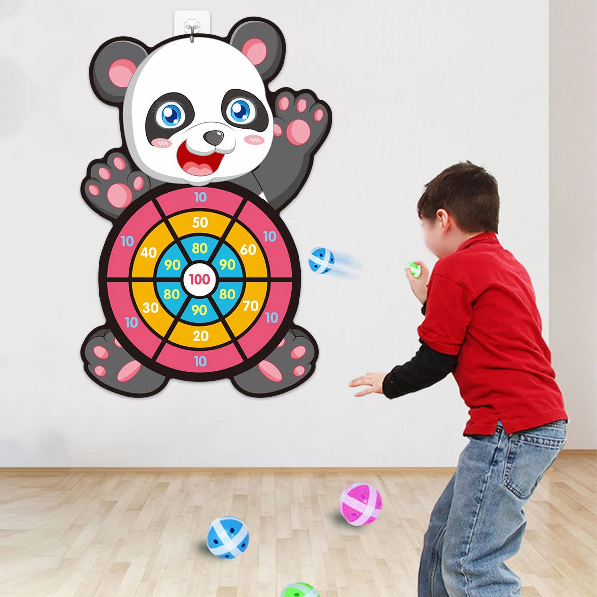 Jungle Animal Dart Plate Board Panda Safari Birthday Party Favors Kids
