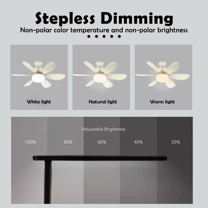 Home E27 Base Ceiling Fan Light with 30W LED Night Lights 3 Adjustable