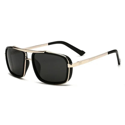 New Sunglasses Punk Sunglasses New Men's Square Uv400 Twin-beam