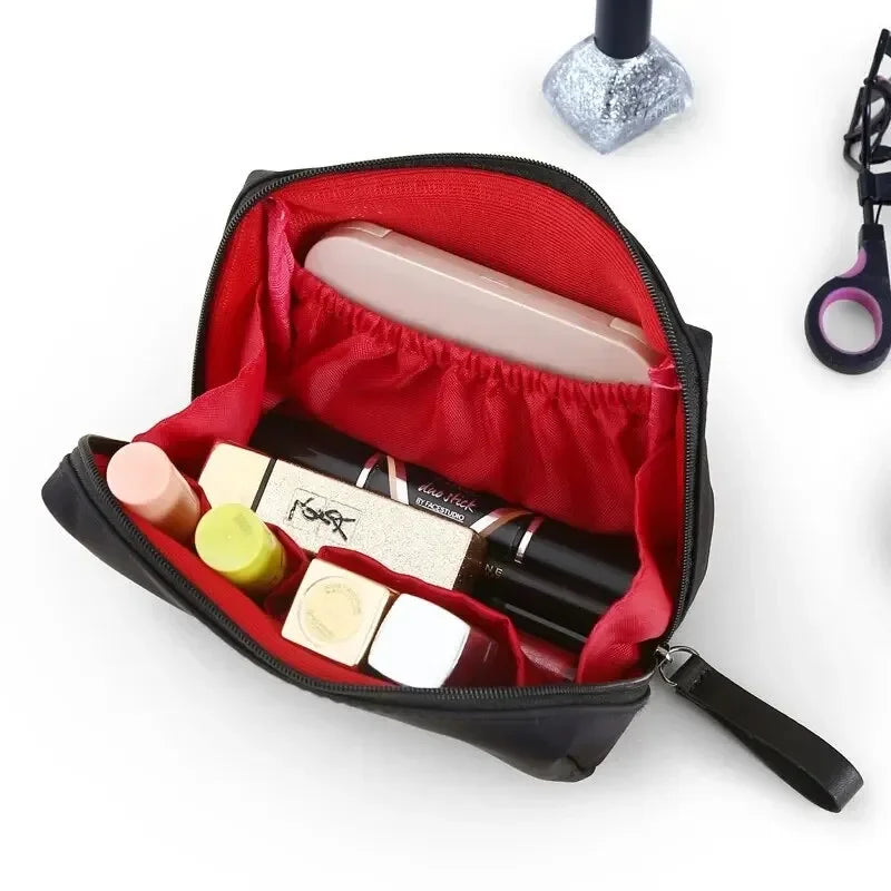 2024 New Women's Small Bag Toiletry Bag Portable Mini Solid Color