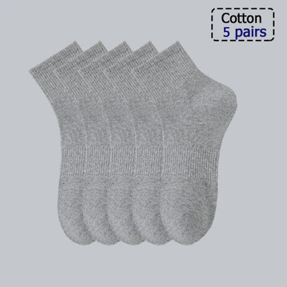 3/5/6 Pairs  Cotton Outdoor Sports Socks, Sweat Absorbing and Odor