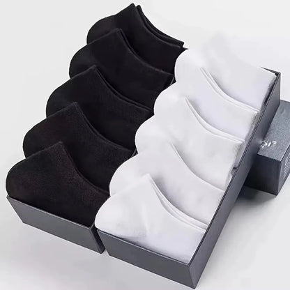 5/10 Pairs Men's Boat Socks Business Sport Sweat Absorption Mature