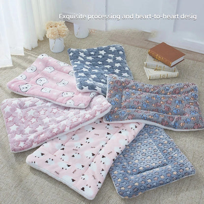 Flannel Pet Sleeping Mat Dog Bed Cat Litter Puppy Bed Dog Sofa Lovely