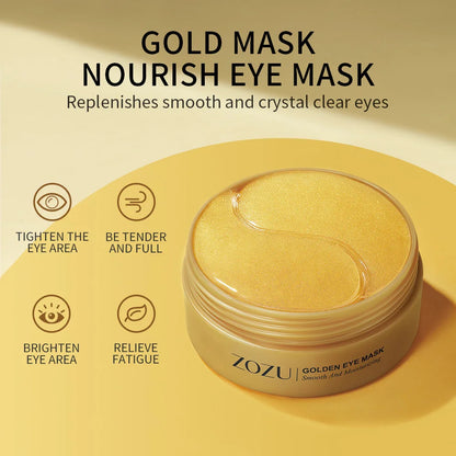 120pcs Avocado Golden Collagen Eye Mask Anti Dark Circles Removal Eye