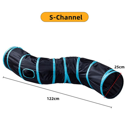 Cat Tunnel Pet Supplies Cat S T Pass Play Tunnel Foldable Cat Tunnel