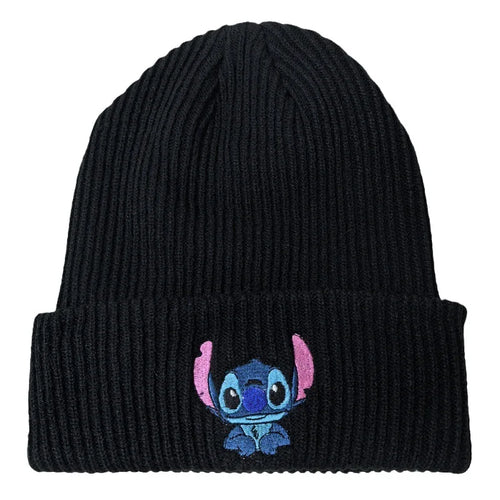 Stitch Knit Hat Cartoon Embroidered Benie Cap Cute Unisex Warm